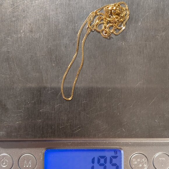 Beautiful Vintage 1980s Two-Tone Owl In Heart Pendant On 20" 14K Gold Box Chain - Picture 9 of 9